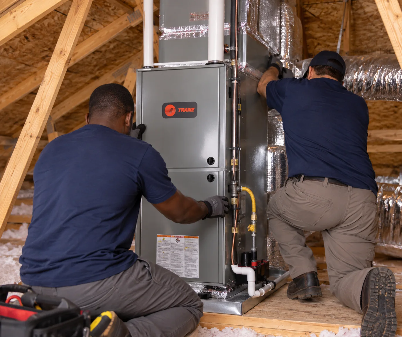 Hensley heating system installation