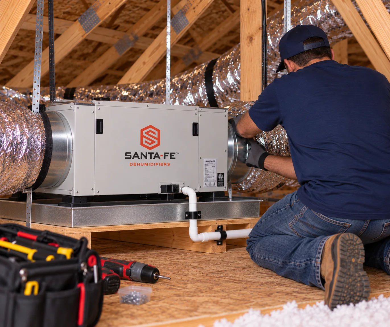 Indoor air quality equipment installed by Hensley Heating and Air
